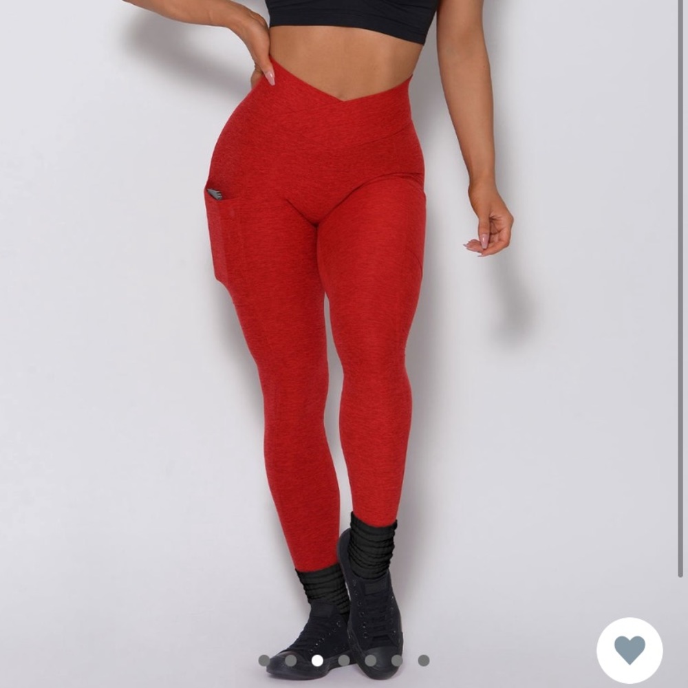 Bombshell Sportwear Red Brazilian Contour Leggings